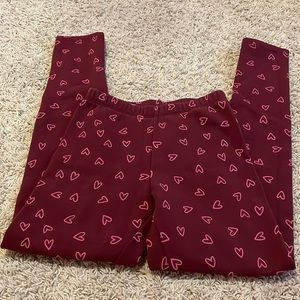 Cat & Jack Cozy Heart Pants for Girls Size 10/12